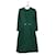 Céline ****CELINE Green Wool Dress  ref.964685