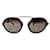 Yohji Yamamoto Black rounded sunglasses Acetate  ref.964696