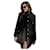 Massimo Dutti black wool gold buttoned jacket/Coat Gold hardware - view 3