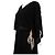 Autre Marque *** Maxi abito con lacci in lana e seta Walk Of Shame Nero - vista 7
