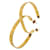 ***Boucles d'oreilles créoles monogramme Louis Vuitton Plaqué or Bijouterie dorée  ref.964973