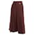 **Christian Dior Pleated high waistededed Trouser Culottes Chestnut Polyester Wool  ref.964992