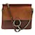 Chloé CHLOE FAYE MM BROWN LEATHER & SUEDE BANDOULIERE LEATHER HAND BAG  ref.965093