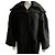 Jacquemus Abrigo oversize de lana negro - vista 14