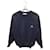 Burberry Sweaters Navy blue Leather Wool  ref.965753