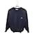 Burberry Pullover Marineblau Leder Wolle
