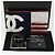 CHANEL Chain Choco Bar Umhängetasche Canvas Marine Silber Rot CC Auth 45611 Marineblau - Ansicht 21