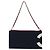 CHANEL Chain Choco Bar Umhängetasche Canvas Marine Silber Rot CC Auth 45611 Marineblau - Ansicht 3