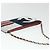 CHANEL Chain Choco Bar Umhängetasche Canvas Marine Silber Rot CC Auth 45611 Marineblau - Ansicht 7