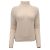 Pull à col roulé en angora rose clair Peserico