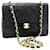Timeless Chanel Double flap Black Leather  ref.966205