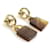 Hermès Earrings Brown Golden  ref.966262
