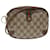 GUCCI GG Canvas Web Sherry Line Shoulder Bag PVC Leather Beige Red Auth 45604  ref.966572