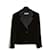 Yves Saint Laurent Black silk velvet smoking FR38 circa 1980 Soie Noir  ref.966614