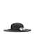 Sombreros CHANEL T.cm 58 paño Negro Lienzo  ref.966650