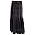 Alexander McQueen Black Multi Metallic Silk Knit Midi Skirt  ref.966676