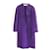 Valentino Purple Wool & Cashmere Coat  ref.966690