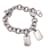 Gucci sterling silver 925 Rolo Chain Bracelet with Two Dog Tags Silvery  ref.966716