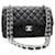 Chanel Classic Flap Schwarz Leder  ref.966795