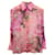 Blusa bicolor Givenchy em seda com estampa floral  ref.967036
