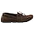 Sapatos de direção Bottega Veneta Intrecciato em camurça marrom Suécia  ref.967062