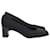 Stuart Weitzman Zapatos de tacón Viclassy Cordine en lona negra Negro Lienzo  ref.967077