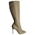 Christian Louboutin Kate 85 Knee-high Stiletto Boots in Beige Calfskin Leather Pony-style calfskin  ref.967151