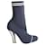 Fendi Colibri Sock Stretch-knit Ankle Boots in Black Nylon  ref.967152