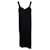 Carolina Herrera Ärmelloses Maxikleid mit herzförmigem Ausschnitt aus schwarzer Wolle  ref.967209