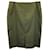 Yves Saint Laurent Rive Gauche Saia lápis acima do joelho em poli-algodão verde oliva Poliéster  ref.967260