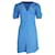 Staud Milla Floral Print Mini Dress in Blue Rayon Cellulose fibre  ref.967267