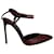 Tom Ford Double Ankle Strap Pumps in Maroon Leather Dark red  ref.967275