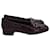 Tod's Fringe Slip On Loafers in Brown Patent Leather  Purple  ref.967292