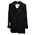 Burberry London Double-breasted Short Trench Coat in Black Polyester Cotton  ref.967307