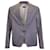 Joseph Straight Collar Single-breasted Blazer in Grey Polyester Viscose  ref.967321