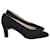 Zapatos de tacón medio Giorgio Armani en satén negro  ref.967331