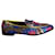 Gucci Jordaan-Loafer aus mehrfarbigem Jacquard-Stoff Mehrfarben Polyester  ref.967349