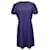 Theory Short Sleeve Mini Dress in Navy Blue Wool  ref.967354
