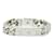 Bracelet chaîne monogramme Louis Vuitton Bracelet métal M00269 en bon état Argenté  ref.968147