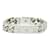 Pulsera de cadena con monograma de Louis Vuitton Pulsera de metal M00269 en buen estado Plata  ref.968147