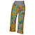 Versace Jeans Couture Pantalon à motifs Coton Multicolore Jaune  ref.968456