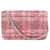 Chanel Wallet an der Kette Mehrfarben Tweed  ref.968620