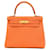 Hermès hermes kelly 25 Arancione Pelle  ref.968639
