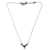 Christian Dior-Buchstaben-D-Halskette mit Anhänger Silber Versilbert  ref.968995