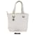 Bolsa de ombro CHANEL em lona revestida branca CC Auth ar9716 Branco  ref.969101