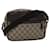 GUCCI GG Canvas Shoulder Bag PVC Leather Beige 114291 Auth ki3060  ref.969127