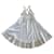 Autre Marque rückenfreies Kleid aus weißem Leinen und Greige T. 36 - 38 Beige  ref.969169