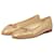 Chanel Caviar Classic Bronze Ballet Flats Leather  ref.969179