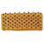 Bolsa clutch Gucci Yellow Satin Broadway Swarovski com cristal Amarelo Lona  ref.969187