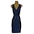 Marella by Max Mara Navy & Black Sleeveless Occasion Dress US 10 UK 14 EU 42 Navy blue Polyester Acetate  ref.969425
